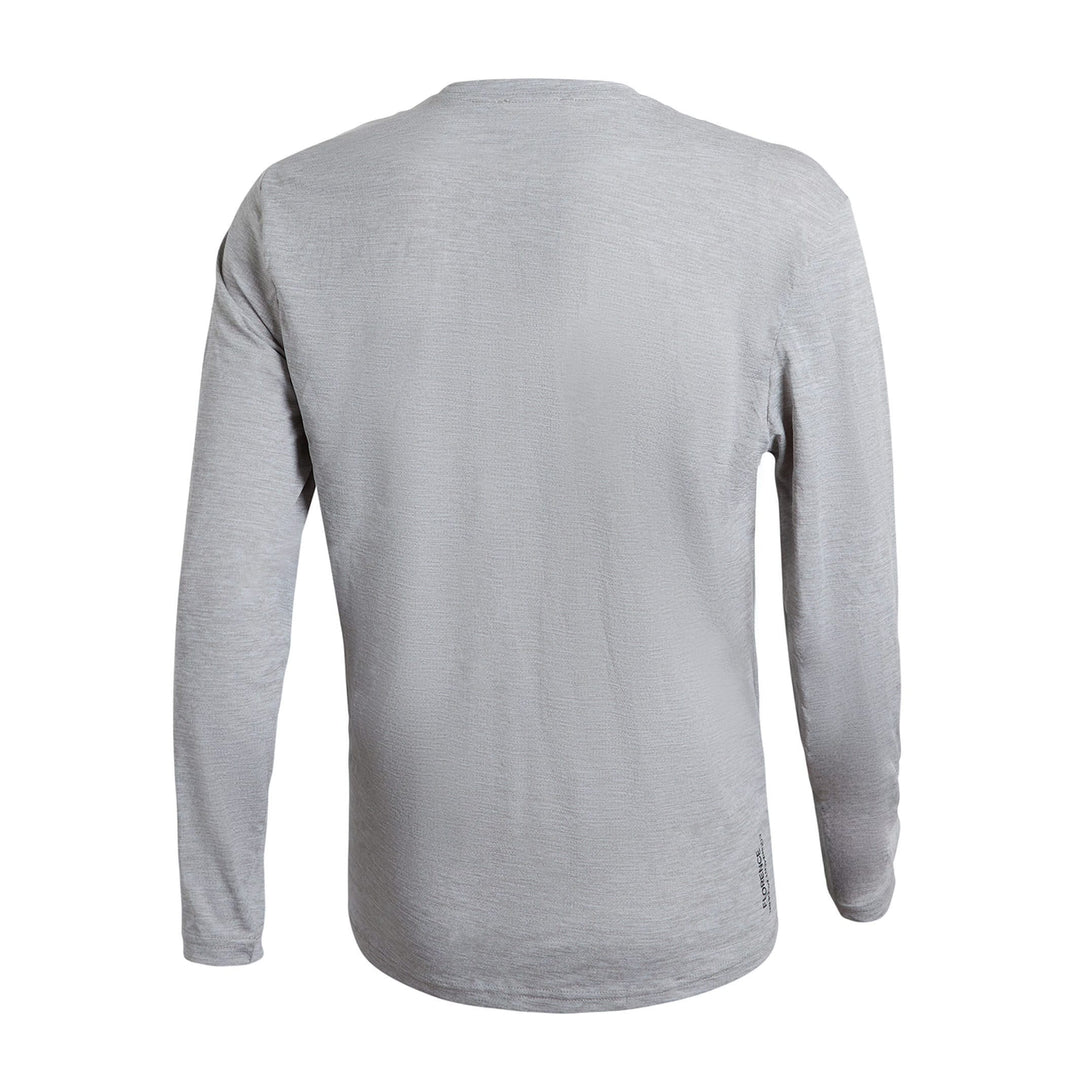 Color:Light Heather Grey-Florence Airtex Long Sleeve Shirt -alt