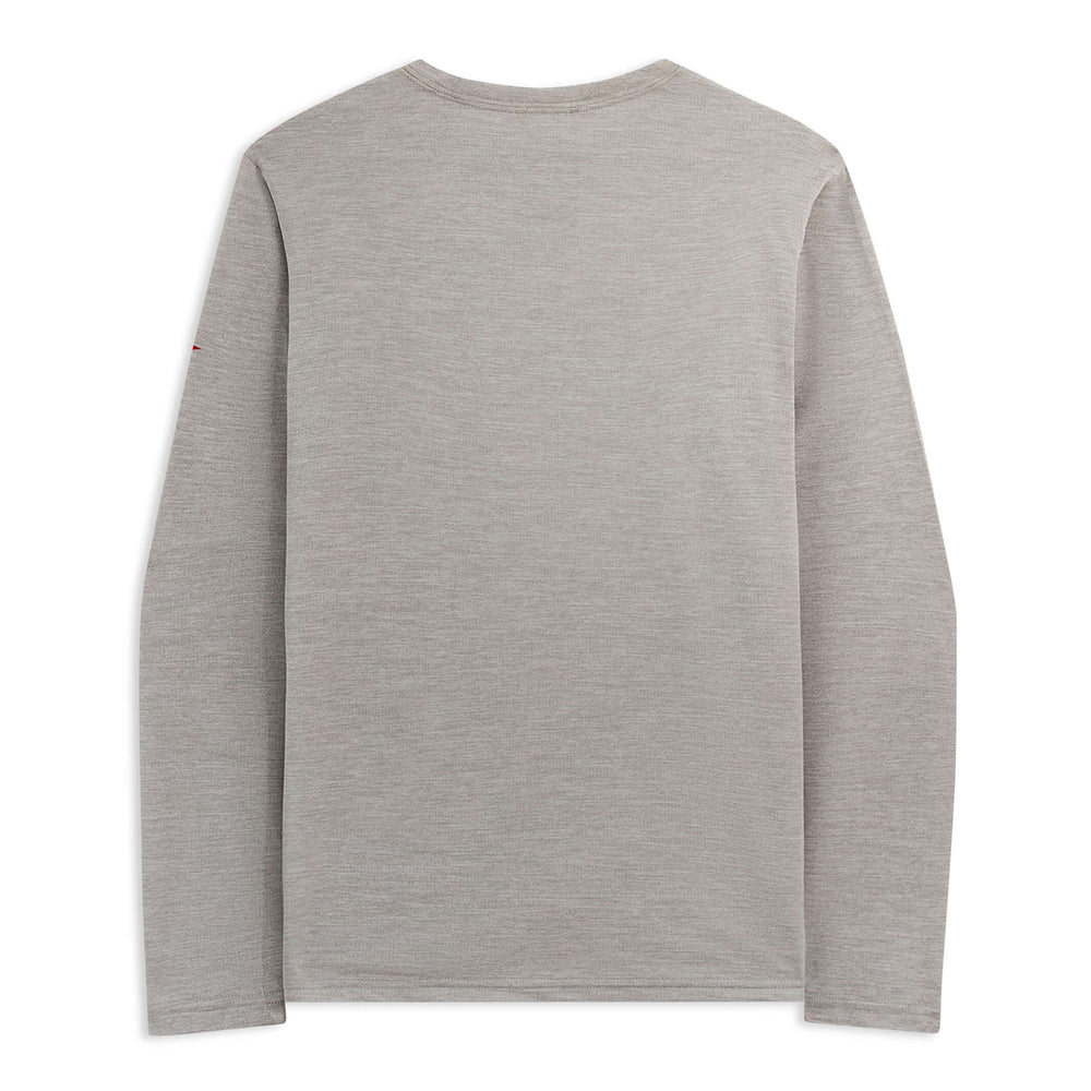 Color:Light Heather Grey-Florence Airtex Long Sleeve Shirt -alt