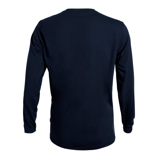 Color:Navy-Florence Airtex Long Sleeve Shirt -alt