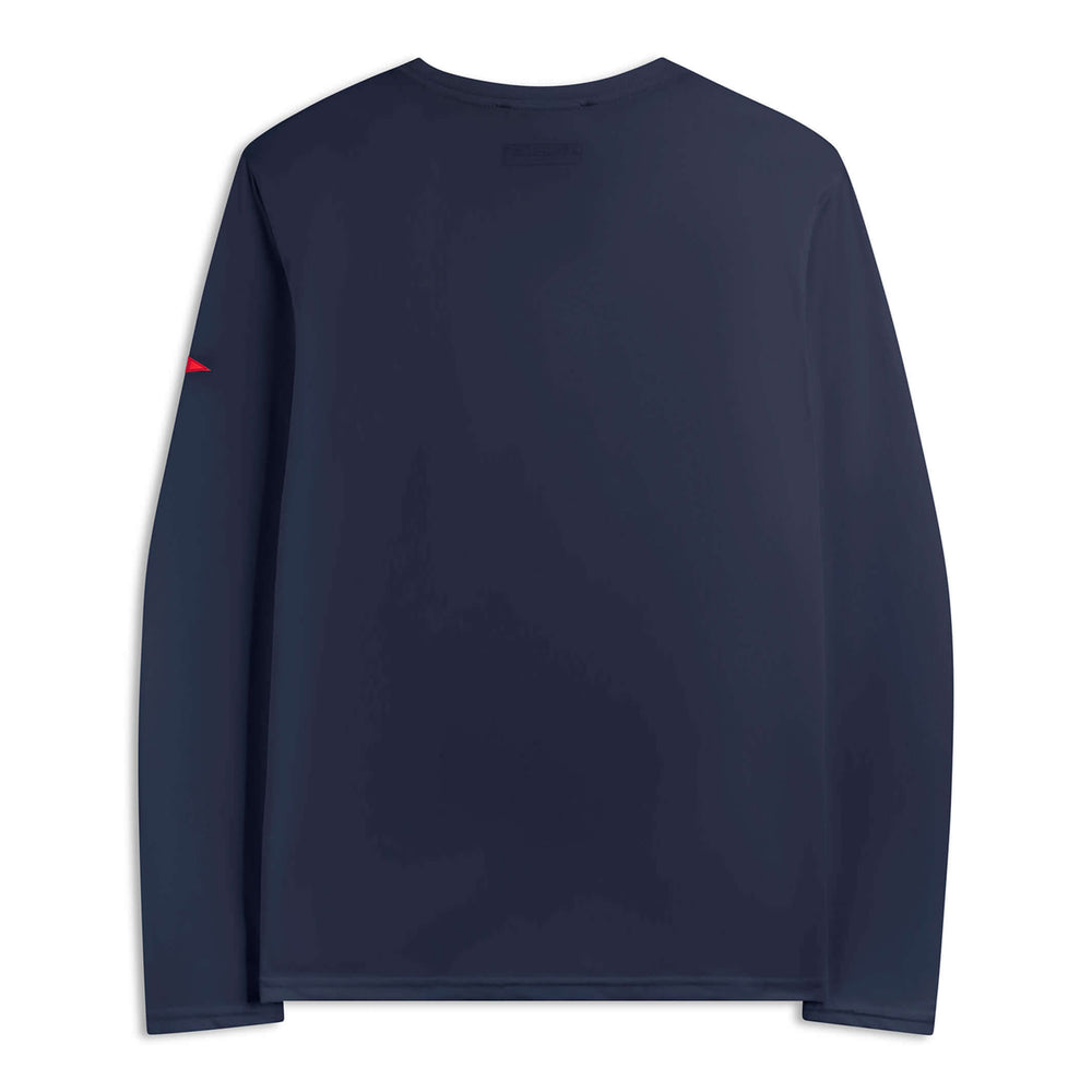 Color:Navy-Florence Airtex Long Sleeve Shirt -alt