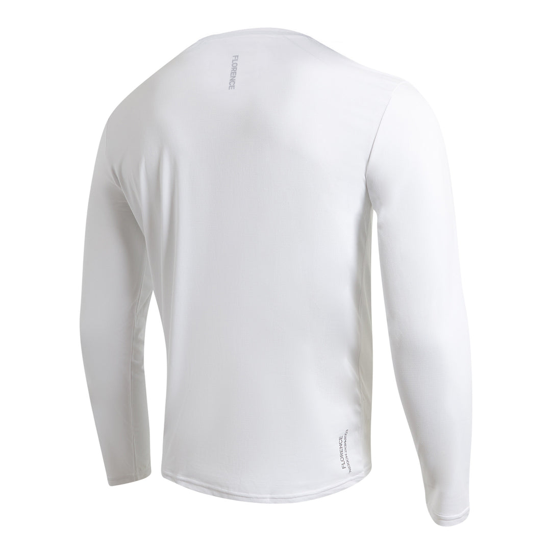 Color:White-Florence Airtex Long Sleeve Shirt -alt