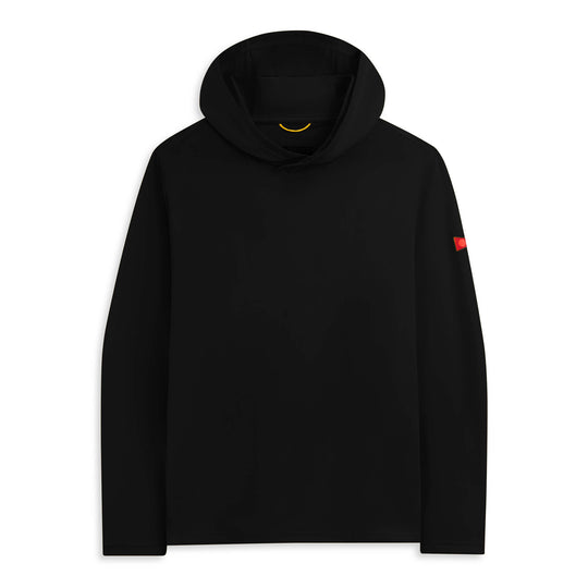 Color:Black-Florence Airtex Long Sleeve Hooded Shirt