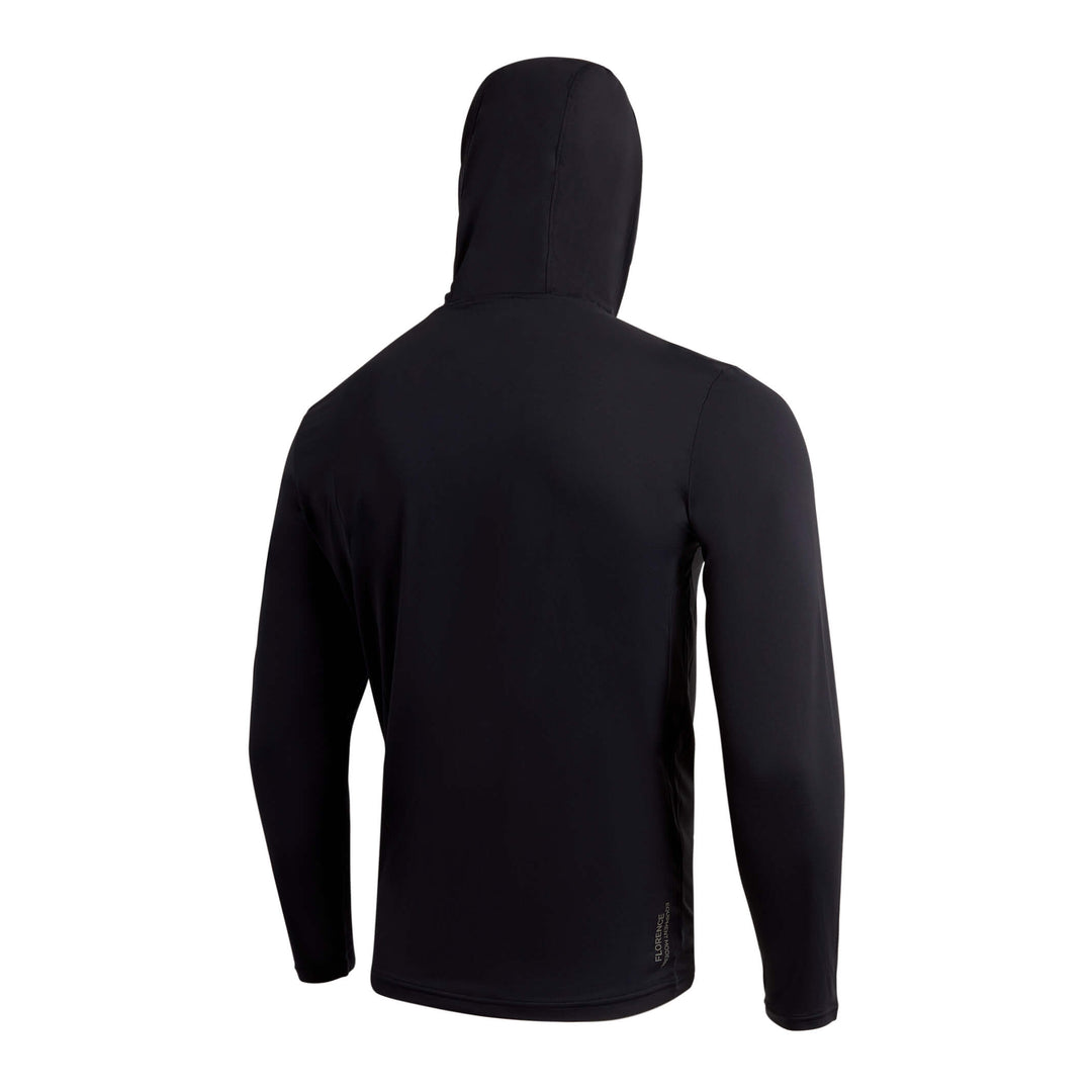 Color:Black-Florence Airtex Long Sleeve Hooded Shirt -alt