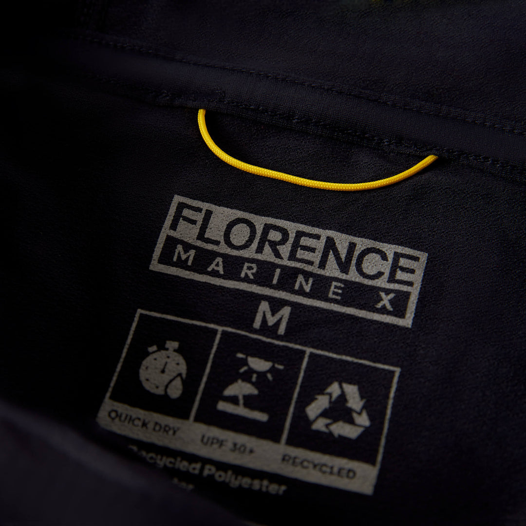 Color:Black-Florence Airtex Long Sleeve Hooded Shirt