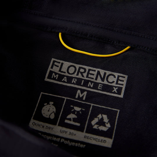 Color:Black-Florence Airtex Long Sleeve Hooded Shirt