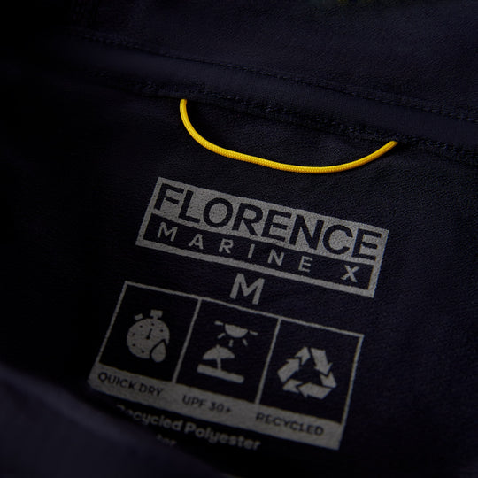 Color:Department Navy-Florence Airtex Long Sleeve Hooded Shirt