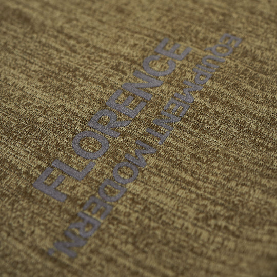 Color:Heather Burnt Olive-Florence Airtex Long Sleeve Hooded Shirt