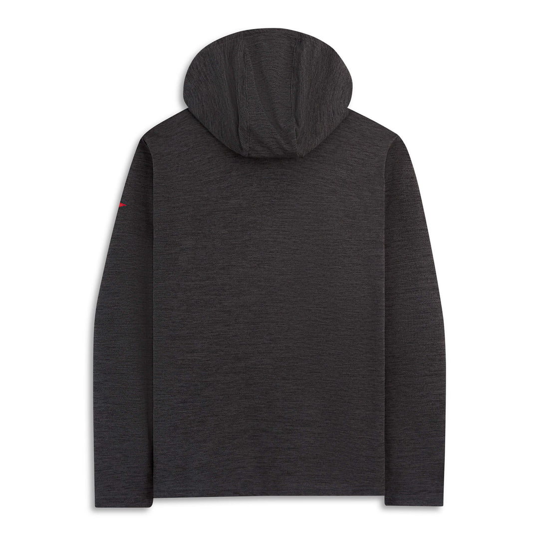 Color:Heather Charcoal-Florence Airtex Long Sleeve Hooded Shirt