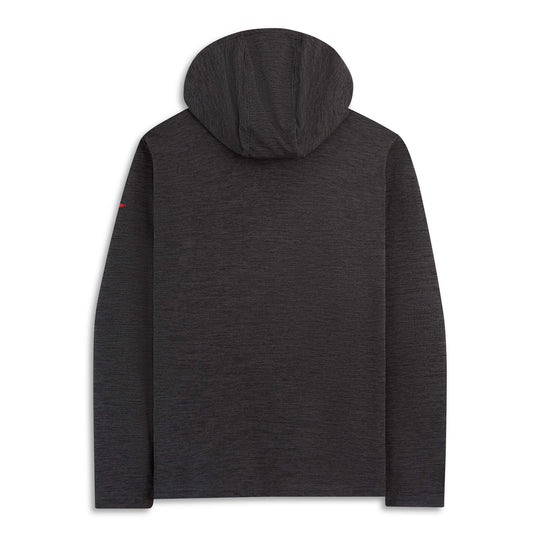 Color:Heather Charcoal-Florence Airtex Long Sleeve Hooded Shirt