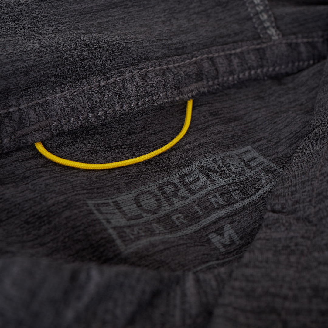 Color:Heather Charcoal-Florence Airtex Long Sleeve Hooded Shirt