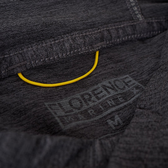 Color:Heather Charcoal-Florence Airtex Long Sleeve Hooded Shirt