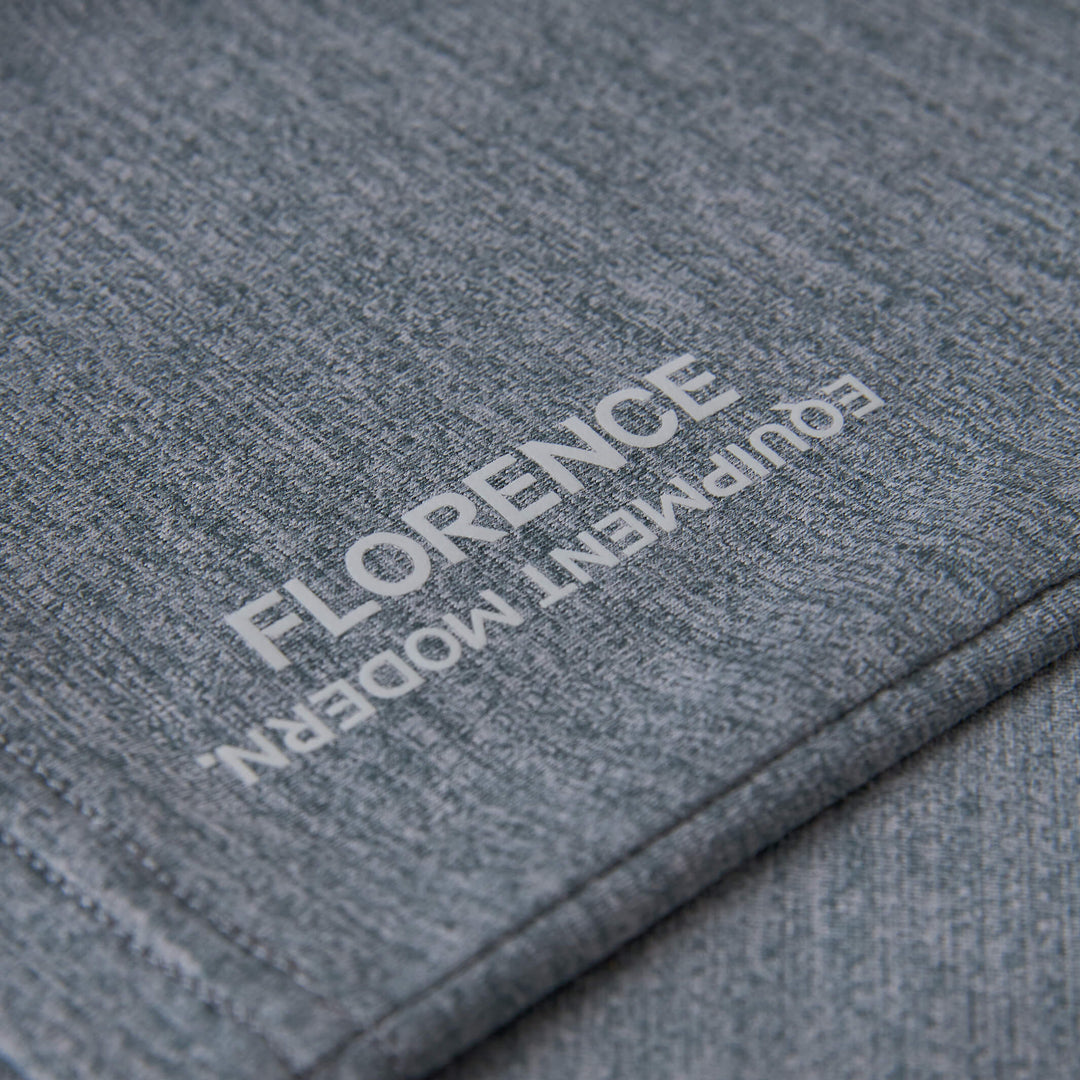 Color:Heather Storm-Florence Airtex Long Sleeve Hooded Shirt