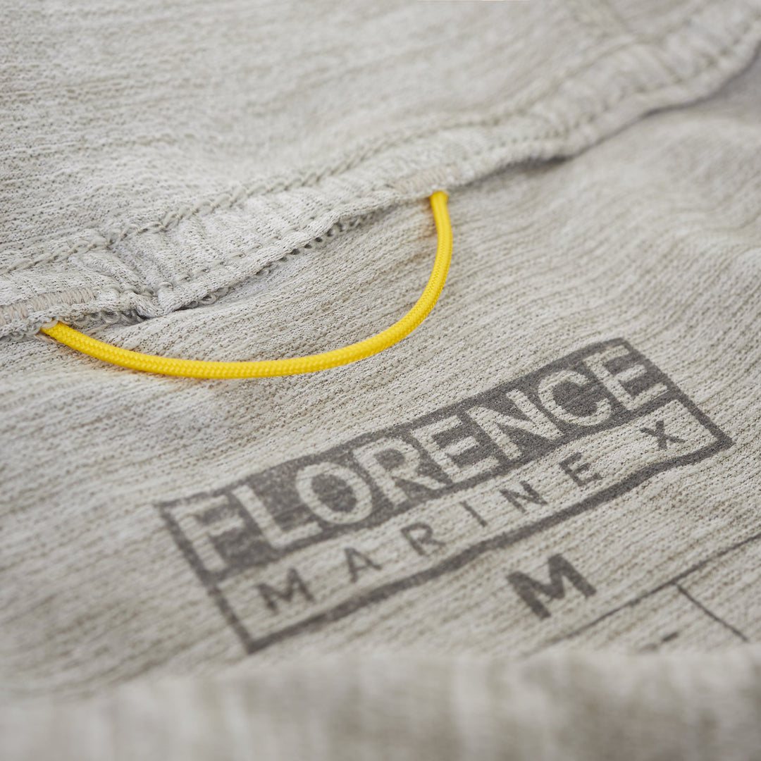 Color:Light Heather Grey-Florence Airtex Long Sleeve Hooded Shirt