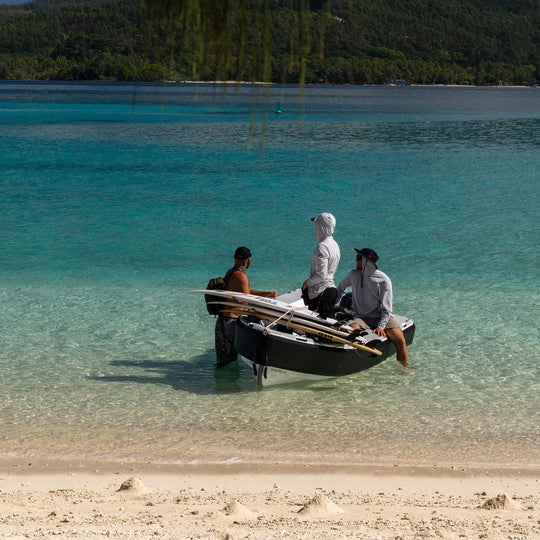 Color:Light Heather Grey-Florence Airtex Long Sleeve Hooded Shirt