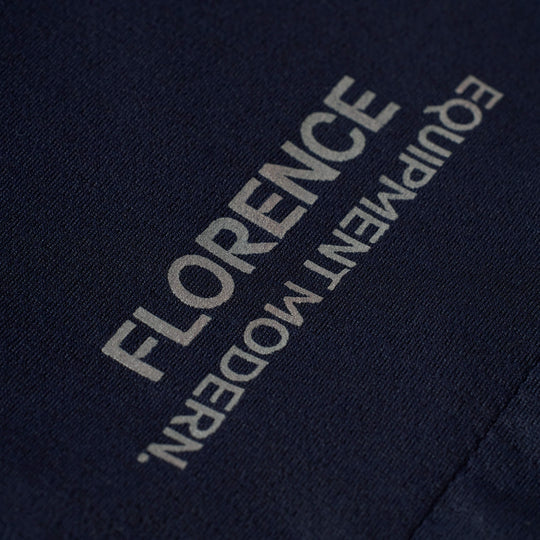 Color:Navy-Florence Airtex Long Sleeve Hooded Shirt