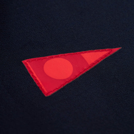 Color:Navy-Florence Airtex Long Sleeve Hooded Shirt