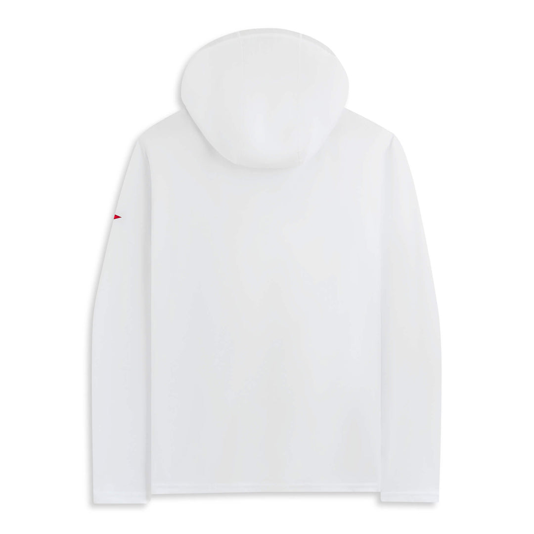 Color:White-Florence Airtex Long Sleeve Hooded Shirt -alt