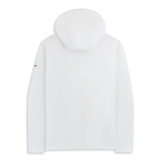 Color:White-Florence Airtex Long Sleeve Hooded Shirt -alt