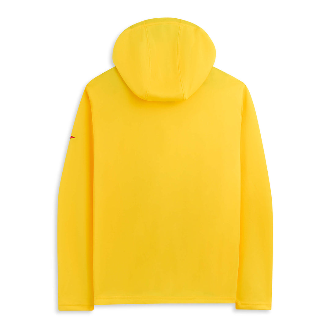 Color:Yellow-Florence Airtex Long Sleeve Hooded Shirt -alt