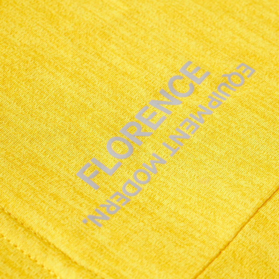 Color:Yellow-Florence Airtex Long Sleeve Hooded Shirt