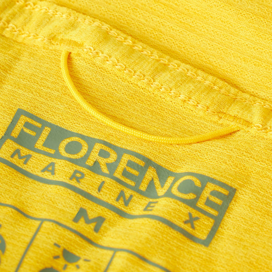 Color:Yellow-Florence Airtex Long Sleeve Hooded Shirt