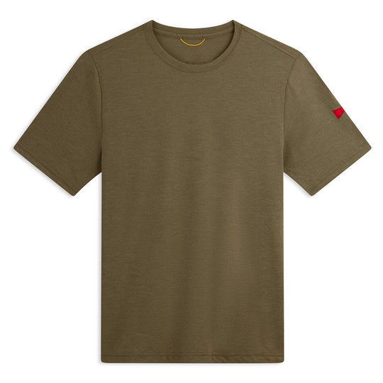 Color:Heather Burnt Olive-Florence Airtex Short Sleeve Shirt 