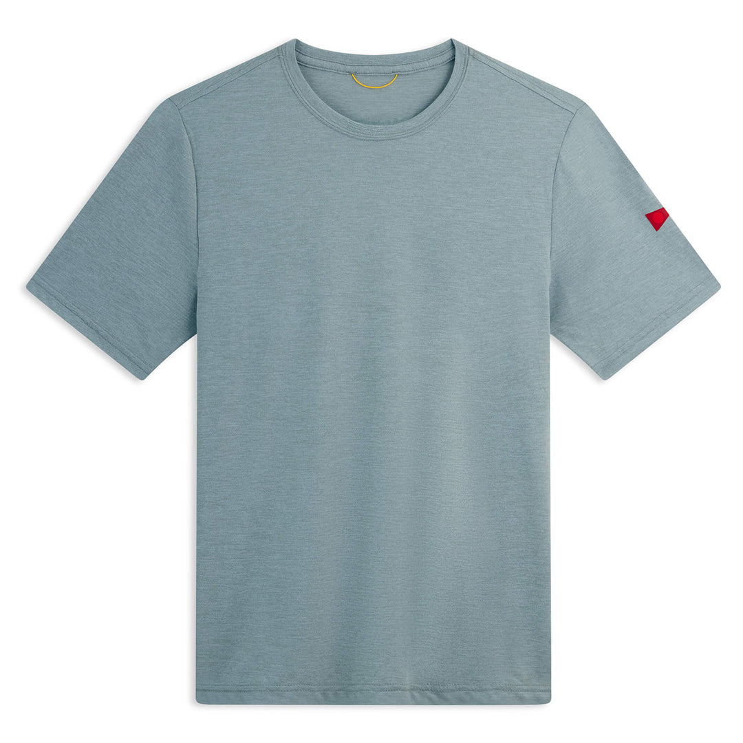 Color:Heather Light Sea Blue-Florence Airtex Short Sleeve Shirt 
