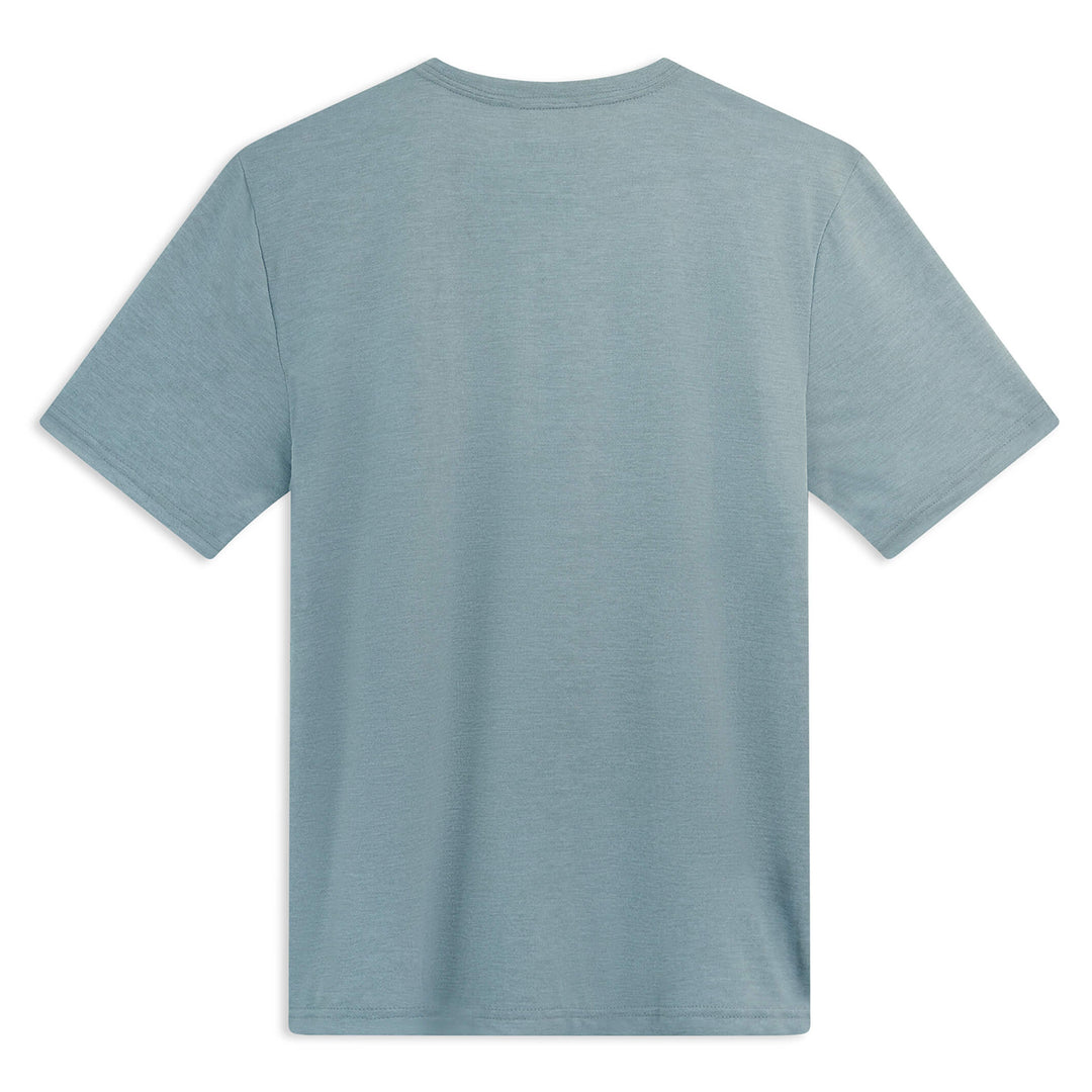 Color:Heather Light Sea Blue-Florence Airtex Short Sleeve Shirt -alt