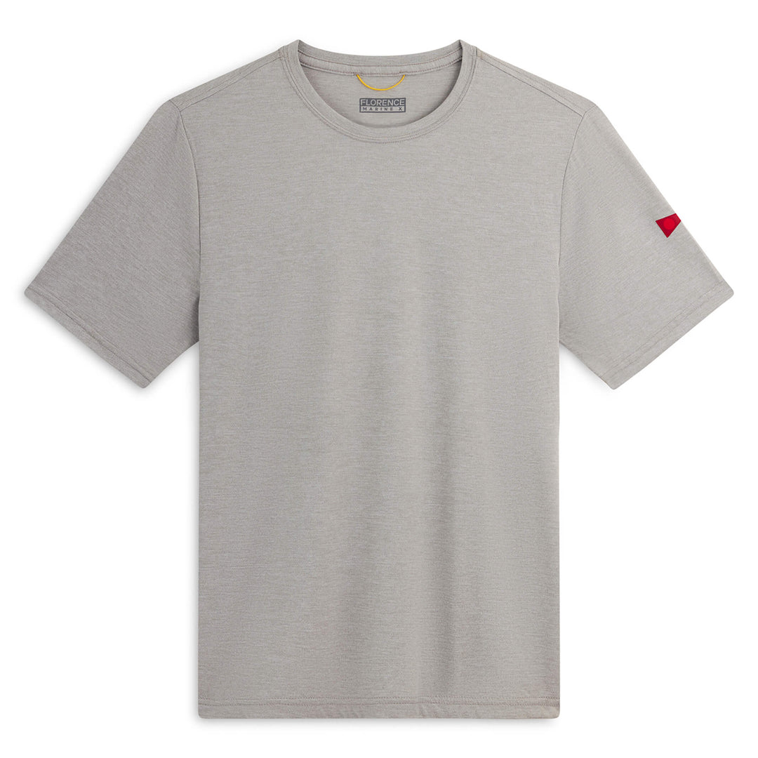 Color:Light Heather Grey-Florence Airtex Short Sleeve Shirt 