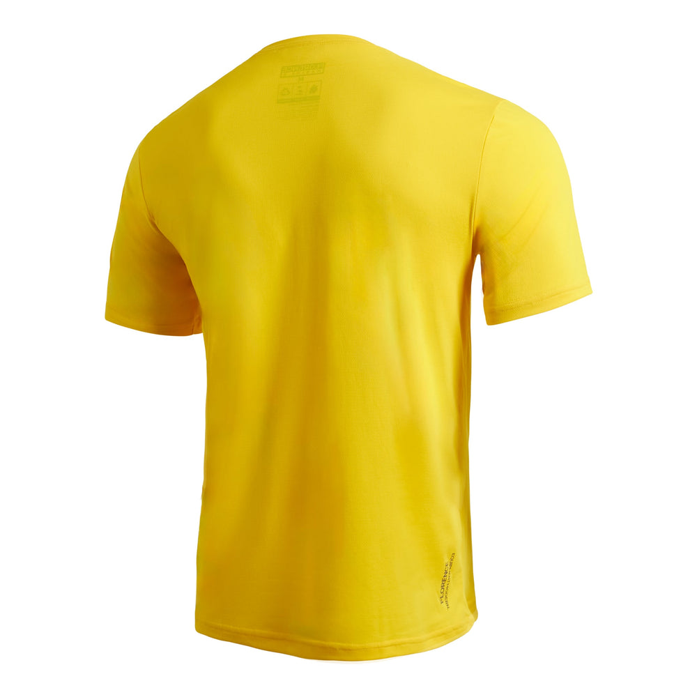 Color:Yellow-Florence Airtex Short Sleeve Shirt  -alt