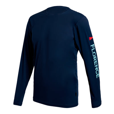 Color:Dark Navy-Florence Sun Pro Logo Long Sleeve UPF Shirt
