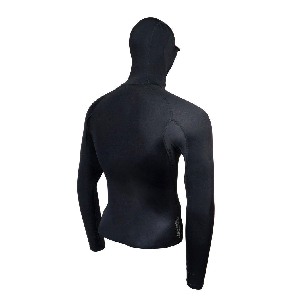 Color:Black-Florence Marine X Long Sleeve Hooded Rashguard