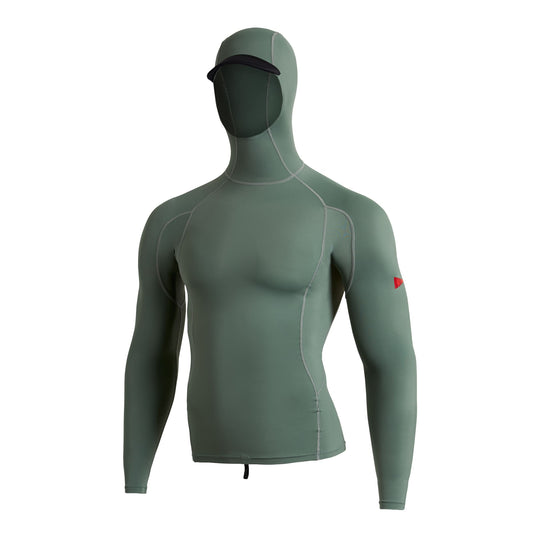 Color:Dark Sage-Florence Marine X Long Sleeve Hooded Rashguard