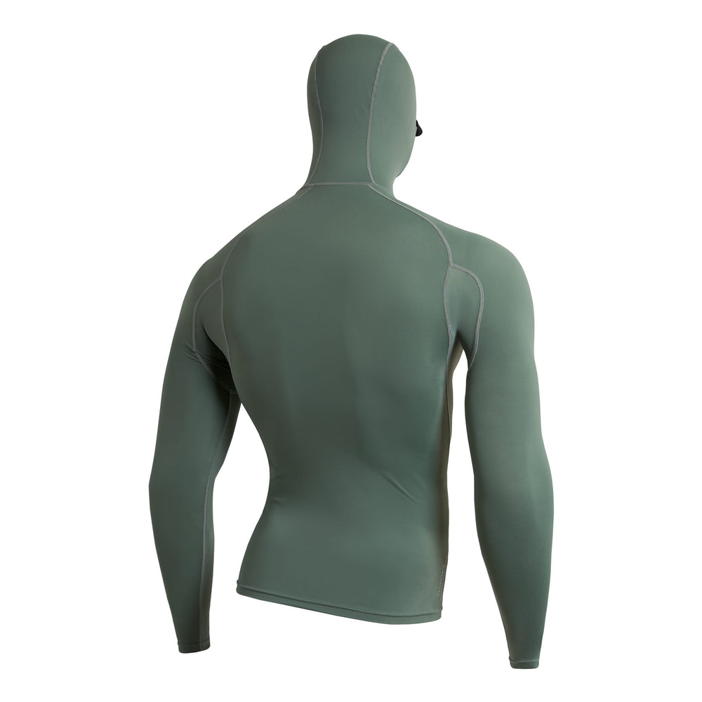 Color:Dark Sage-Florence Marine X Long Sleeve Hooded Rashguard -alt