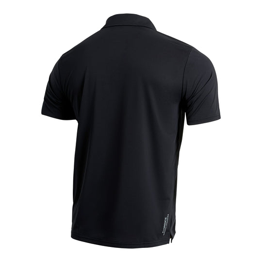 Color:Black-Florence Airtex Collared Short Sleeve Shirt -alt