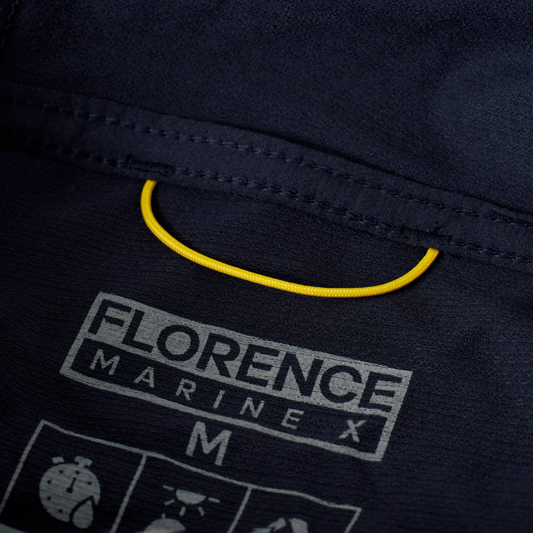 Color:Navy-Florence Airtex Collared Short Sleeve Shirt