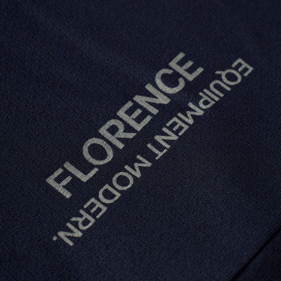 Color:Navy-Florence Airtex Collared Short Sleeve Shirt
