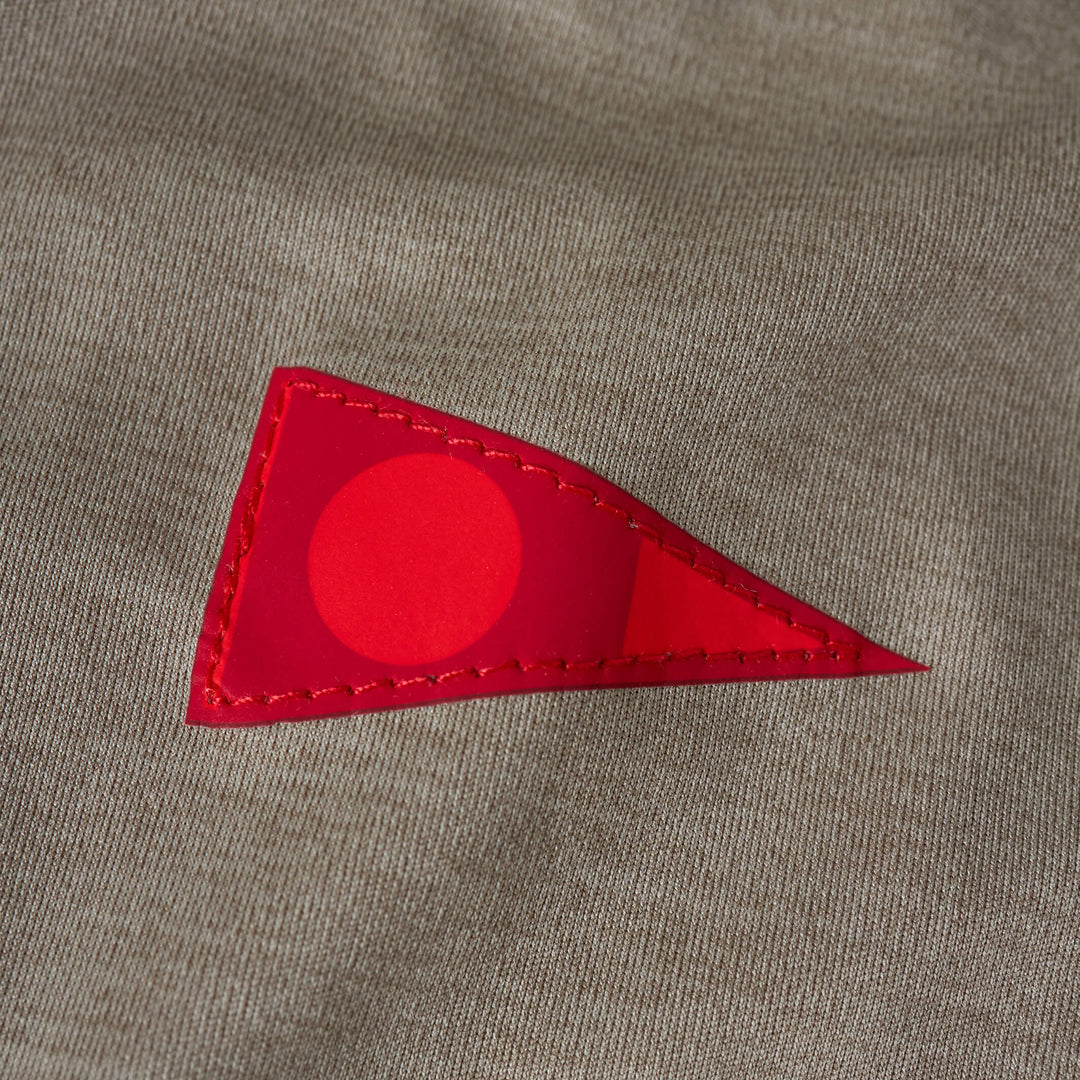 Color:Heather Vintage Khaki-Florence Sun Pro LS Hooded Max UPF Shirt