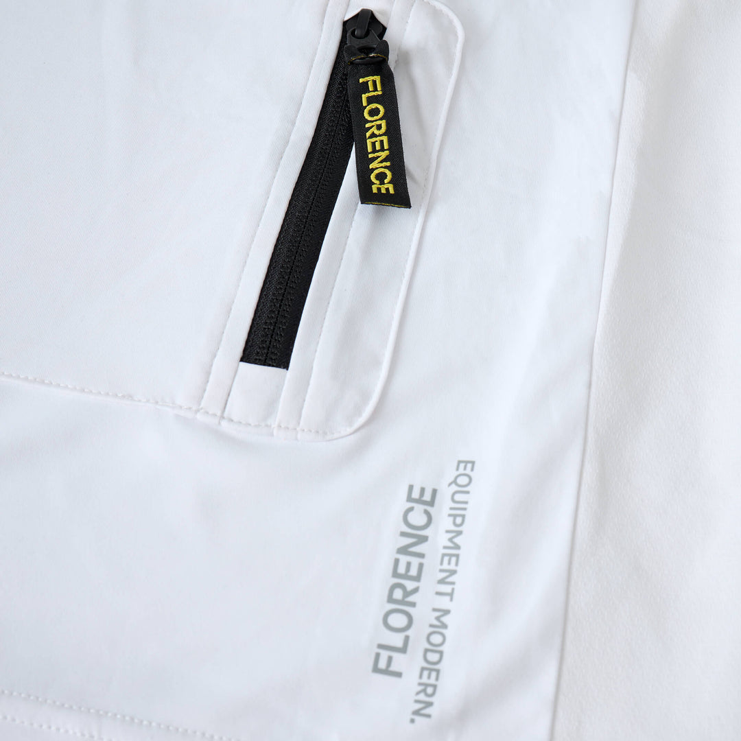 Color:White-Florence Sun Pro LS Hooded Max UPF Shirt