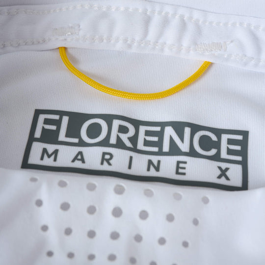 Color:White-Florence Sun Pro LS Hooded Max UPF Shirt