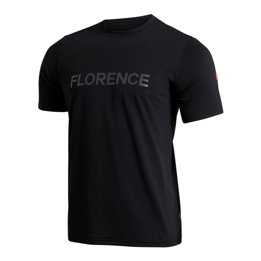 Color:Black-Florence Airtex Florence Logo Short Sleeve Shirt