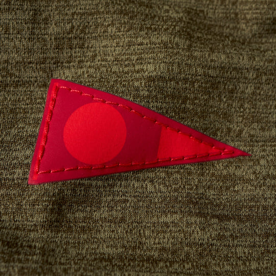 Color:Heather Burnt Olive-Florence Airtex Florence Logo Short Sleeve Shirt