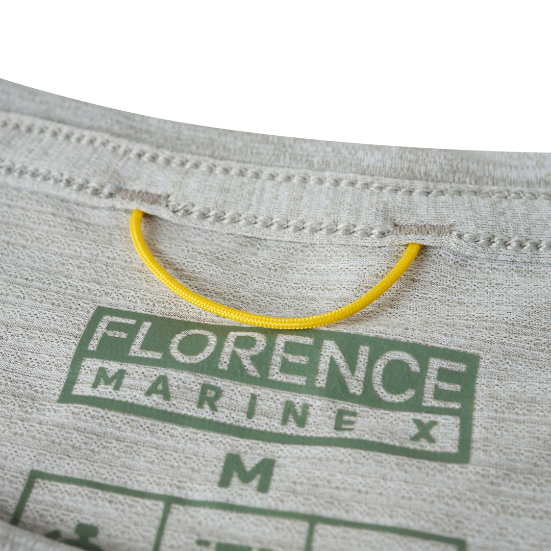 Color:Light Heather Grey-Florence Airtex Florence Logo Short Sleeve Shirt