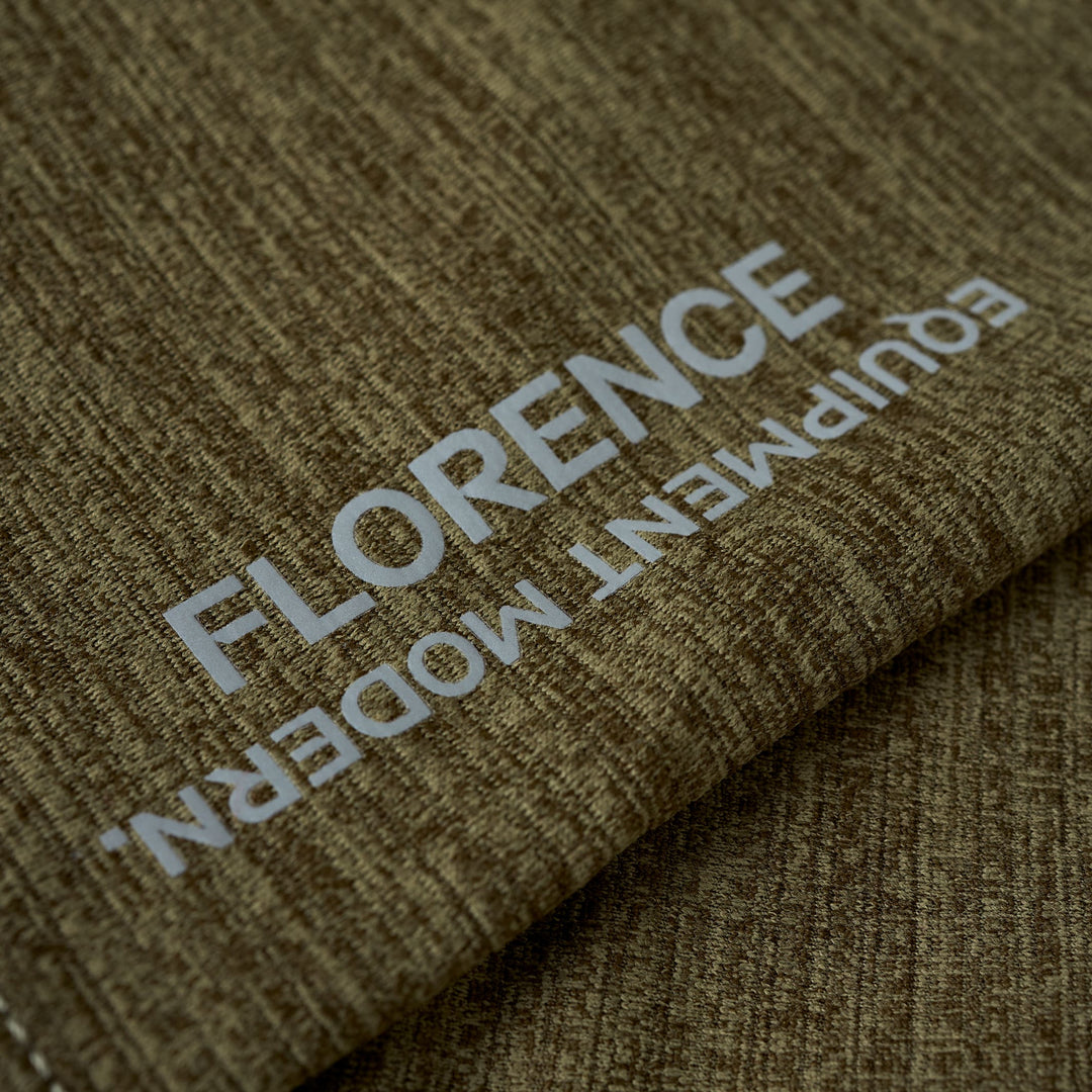 Color:Heather Burnt Olive-Florence Airtex Balaclava Long Sleeve Hooded Shirt