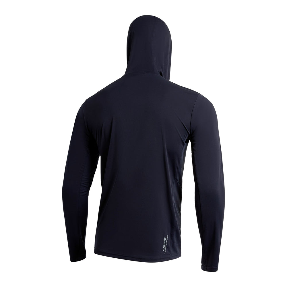 Color:Department Navy-Florence Sun Pro Long Sleeve Crossover Hooded UPF Shirt -alt