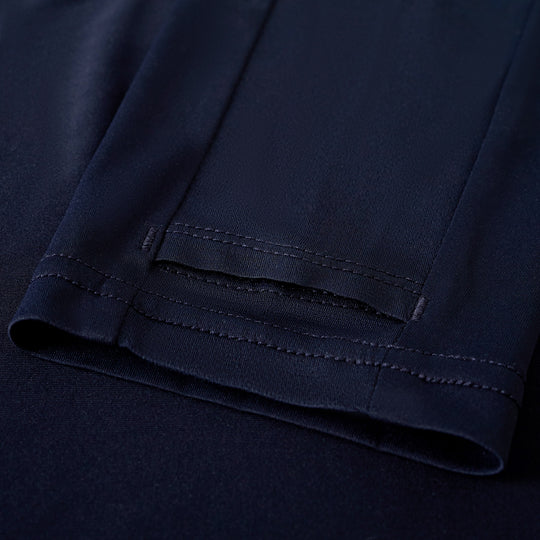 Color:Department Navy-Florence Sun Pro Long Sleeve Crossover Hooded UPF Shirt