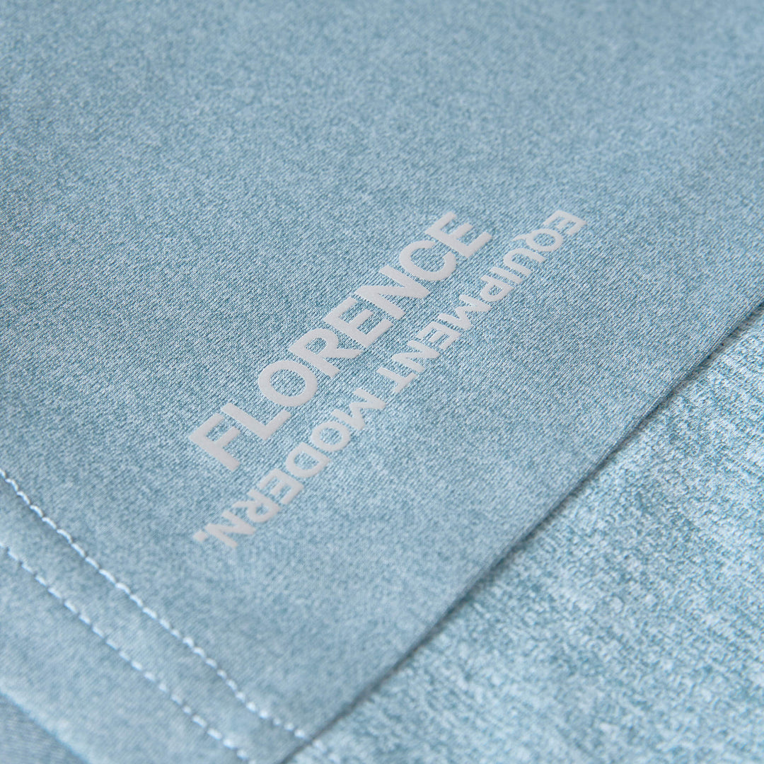 Color:Heather Light Sea Blue-Sun Pro Long Sleeve Crossover Hooded UPF Shirt