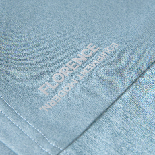 Color:Heather Light Sea Blue-Sun Pro Long Sleeve Crossover Hooded UPF Shirt