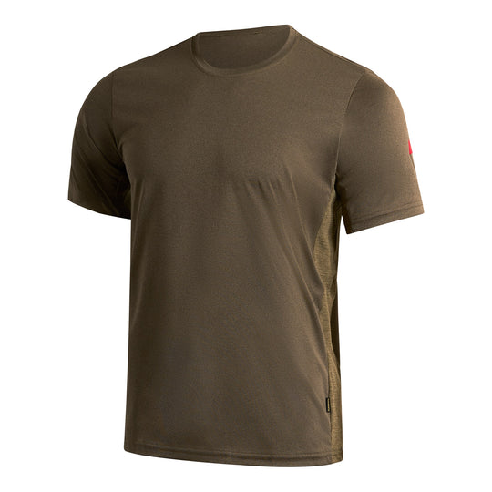 Color:Heather Burnt Olive-Florence Sun Pro Short Sleeve UPF Surf Shirt