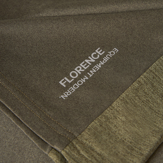 Color:Heather Burnt Olive-Florence Sun Pro Short Sleeve UPF Surf Shirt